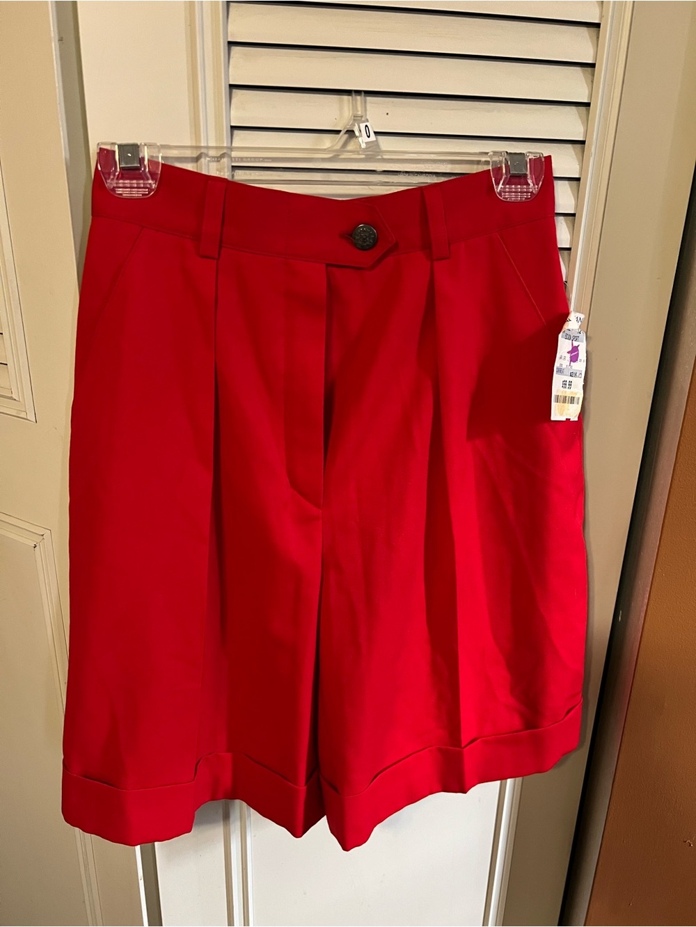 Escada Sport Red Women's Tailored Shorts